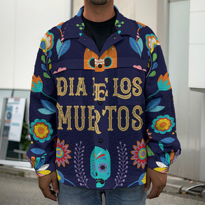 Cinco de Mayo Day Of The Dead Print Men's Shirt Jacket