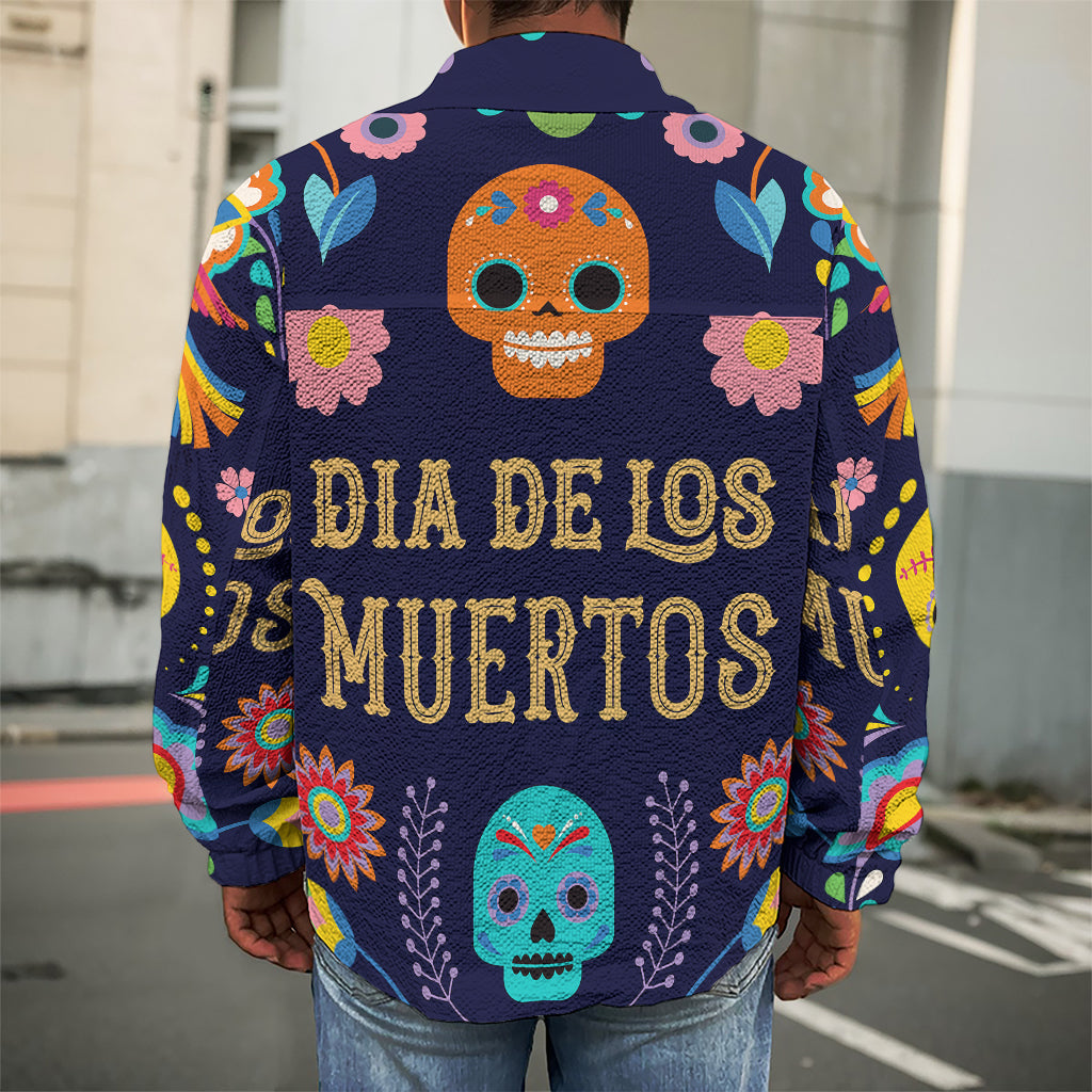 Cinco de Mayo Day Of The Dead Print Men's Shirt Jacket