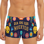 Cinco de Mayo Day Of The Dead Print Men's Short Boxer Briefs