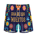 Cinco de Mayo Day Of The Dead Print Men's Athletic Shorts
