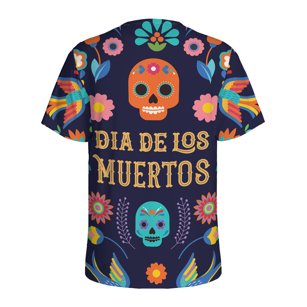 Cinco de Mayo Day Of The Dead Print Men's Sports T-Shirt