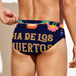 Cinco de Mayo Day Of The Dead Print Men's Swim Briefs