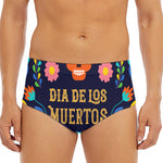 Cinco de Mayo Day Of The Dead Print Men's Triangle Swim Briefs