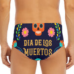 Cinco de Mayo Day Of The Dead Print Men's Triangle Swim Briefs