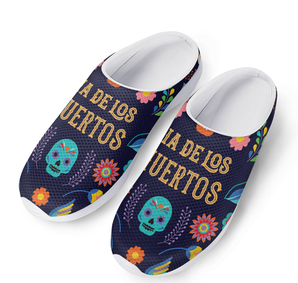 Cinco de Mayo Day Of The Dead Print Mesh Casual Shoes