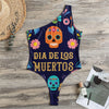 Cinco de Mayo Day Of The Dead Print One Shoulder Bodysuit