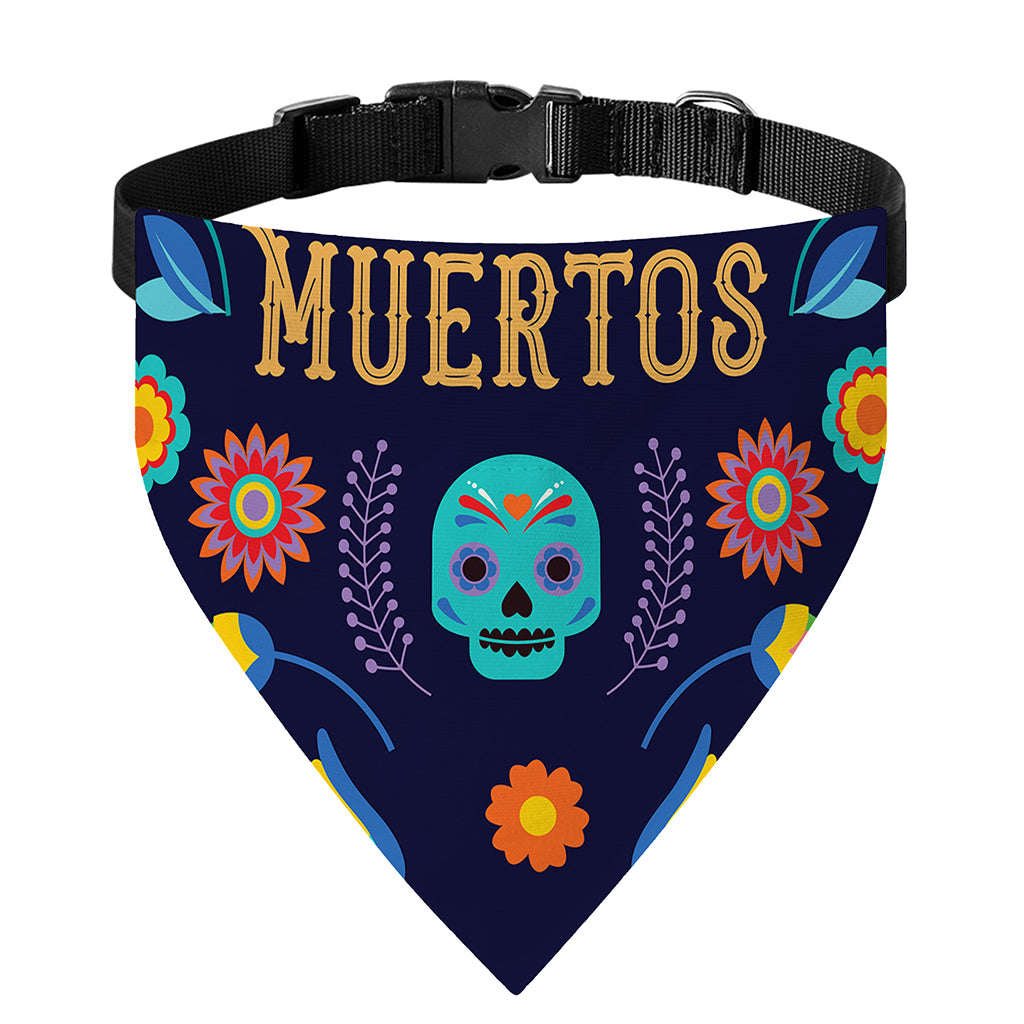 Cinco de Mayo Day Of The Dead Print Over The Collar Dog Bandana