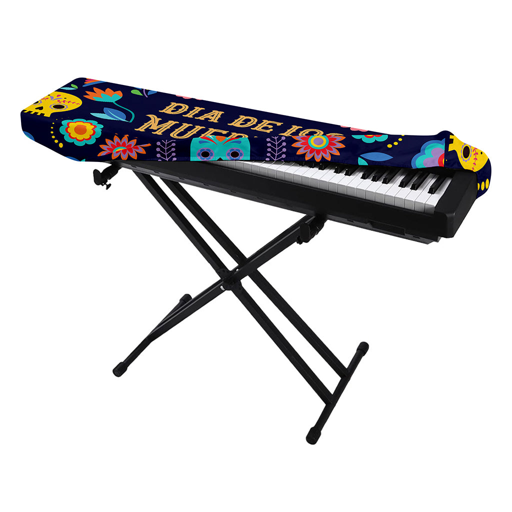 Cinco de Mayo Day Of The Dead Print Piano Keyboard Cover