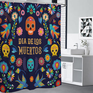 Cinco de Mayo Day Of The Dead Print Premium Shower Curtain