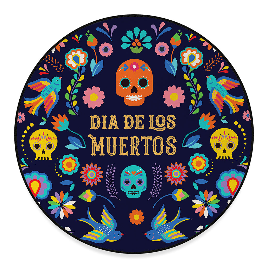 Cinco de Mayo Day Of The Dead Print Round Floor Mat