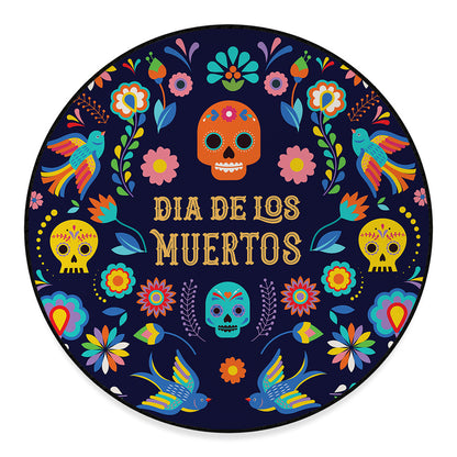 Cinco de Mayo Day Of The Dead Print Round Floor Mat
