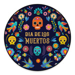 Cinco de Mayo Day Of The Dead Print Round Floor Mat