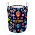 Cinco de Mayo Day Of The Dead Print Round Laundry Basket