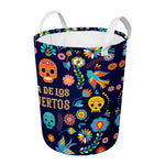 Cinco de Mayo Day Of The Dead Print Round Laundry Basket