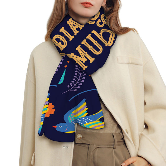 Cinco de Mayo Day Of The Dead Print Scarf