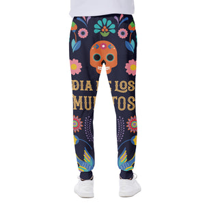 Cinco de Mayo Day Of The Dead Print Scuba Joggers