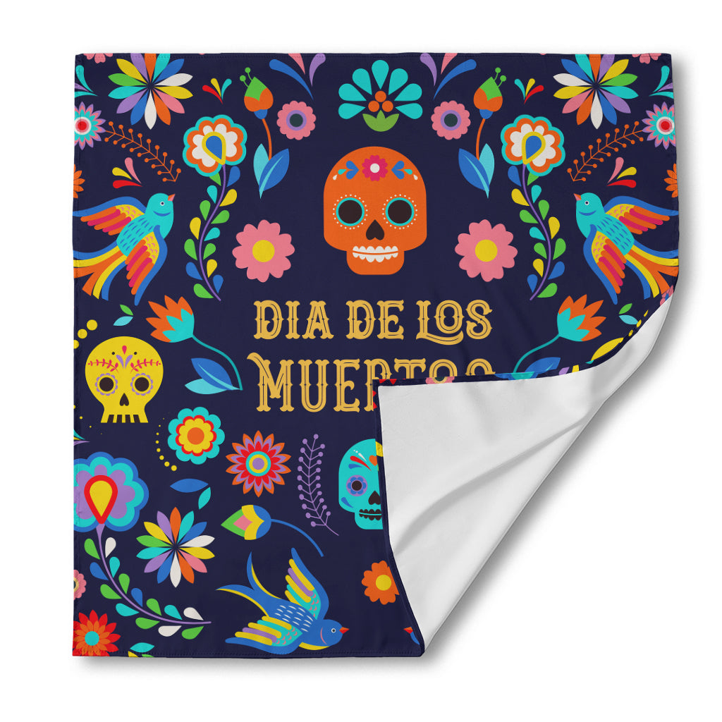 Cinco de Mayo Day Of The Dead Print Silk Bandana