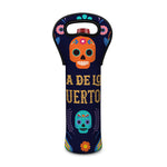 Cinco de Mayo Day Of The Dead Print Single Neoprene Wine Tote