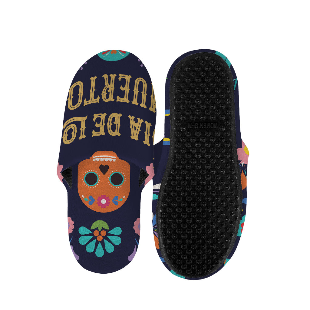 Cinco de Mayo Day Of The Dead Print Slippers