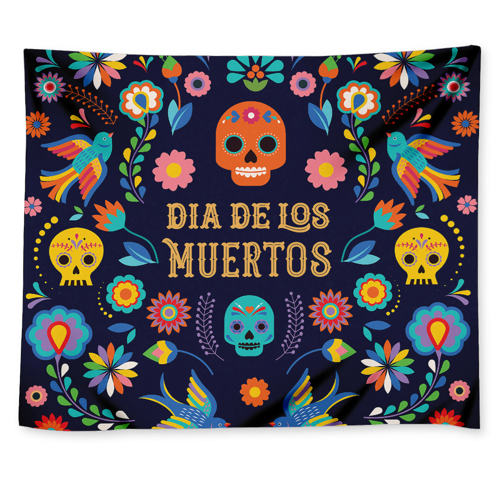 Cinco de Mayo Day Of The Dead Print Tapestry