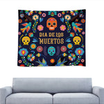 Cinco de Mayo Day Of The Dead Print Tapestry