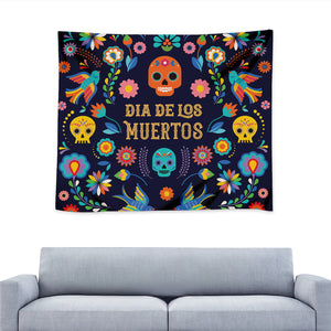 Cinco de Mayo Day Of The Dead Print Tapestry