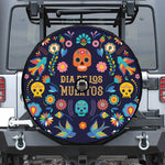 Cinco de Mayo Day Of The Dead Print Tire Cover With Camera Hole
