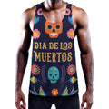 Cinco de Mayo Day Of The Dead Print Men's Workout Tank Top