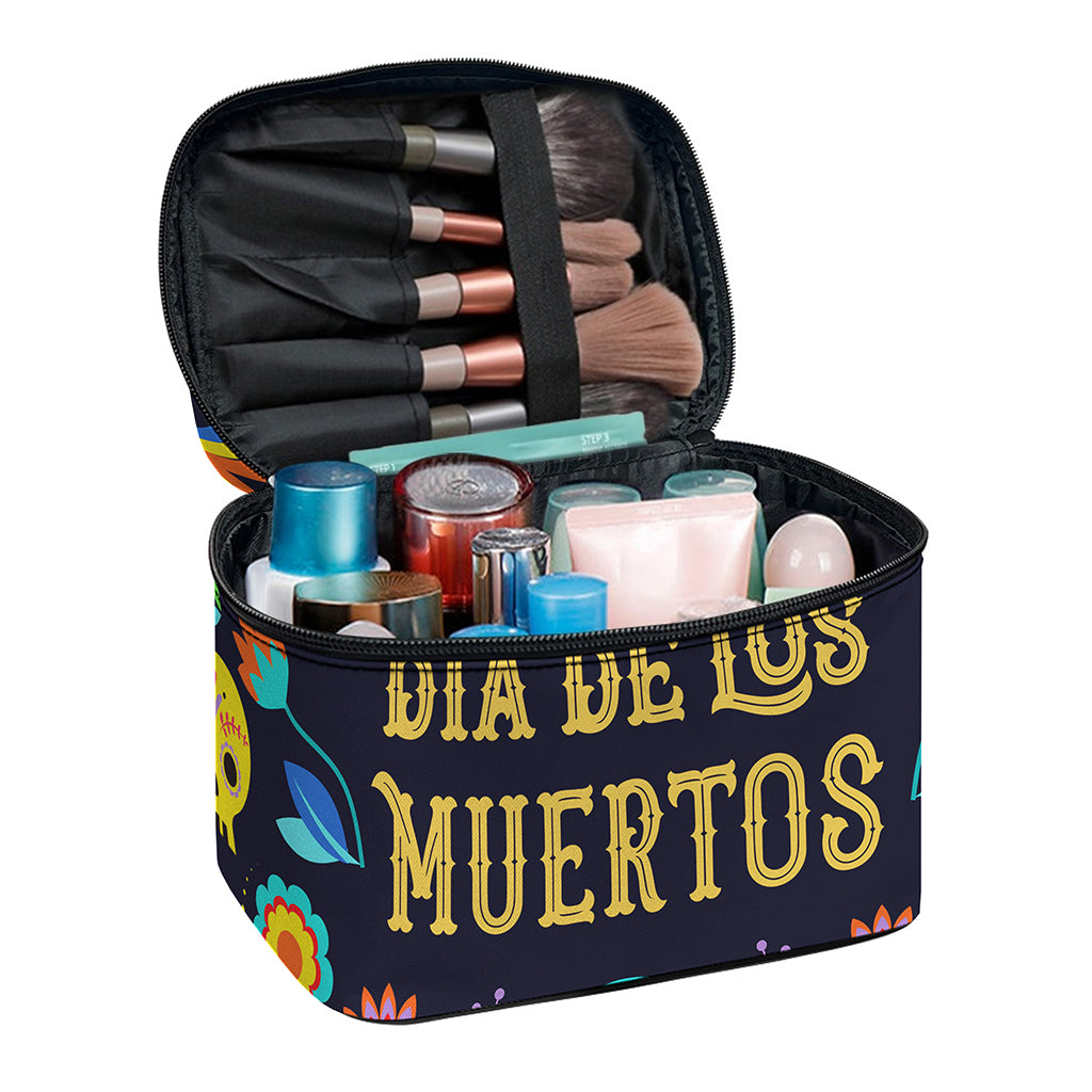 Cinco de Mayo Day Of The Dead Print Travel Makeup Bag