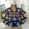 Cinco de Mayo Day Of The Dead Print Waterproof Round Tablecloth