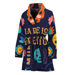 Cinco de Mayo Day Of The Dead Print Women's Bathrobe