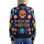 Cinco de Mayo Day Of The Dead Print Women's Bomber Jacket