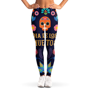 Cinco de Mayo Day Of The Dead Print Women's Leggings