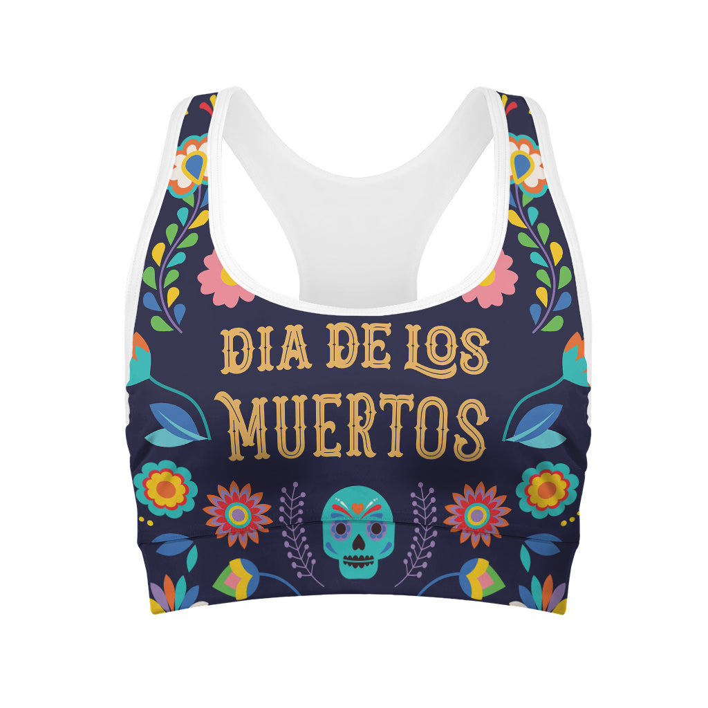 Cinco de Mayo Day Of The Dead Print Women's Sports Bra