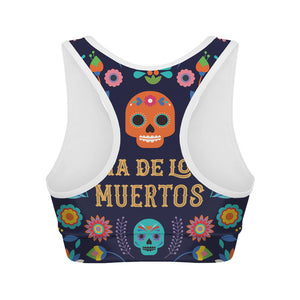 Cinco de Mayo Day Of The Dead Print Women's Sports Bra