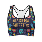 Cinco de Mayo Day Of The Dead Print Women's Sports Bra