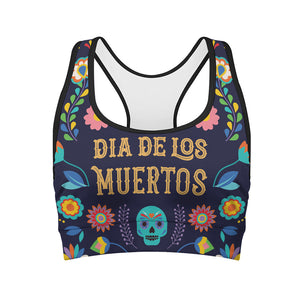 Cinco de Mayo Day Of The Dead Print Women's Sports Bra