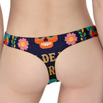 Cinco de Mayo Day Of The Dead Print Women's Thong