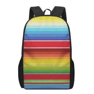 Cinco De Mayo Mexican Pattern Print 17 Inch Backpack