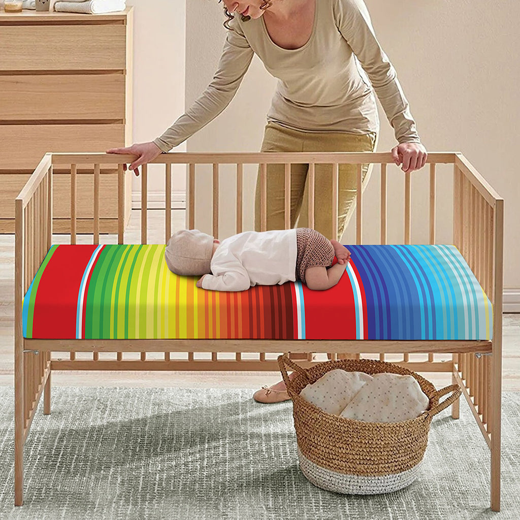 Cinco De Mayo Mexican Pattern Print Baby Crib Sheet