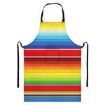 Cinco De Mayo Mexican Pattern Print Bib Apron With Pocket