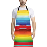 Cinco De Mayo Mexican Pattern Print Bib Apron With Pocket