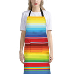 Cinco De Mayo Mexican Pattern Print Bib Apron With Pocket