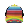 Cinco De Mayo Mexican Pattern Print Black Mesh Trucker Hat