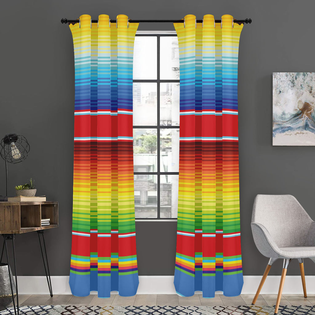 Cinco De Mayo Mexican Pattern Print Curtain