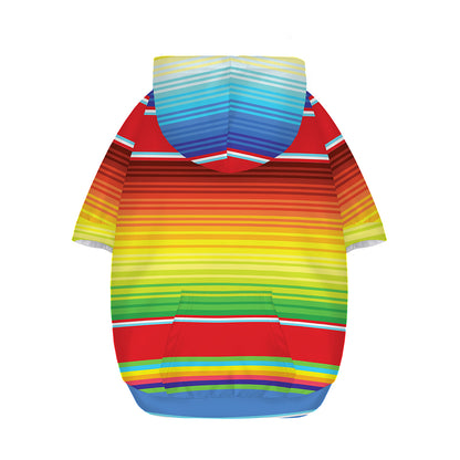 Cinco De Mayo Mexican Pattern Print Dog Zip Up Hoodie