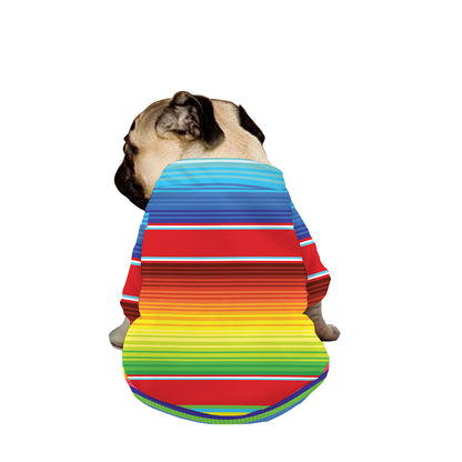 Cinco De Mayo Mexican Pattern Print Dog Zip Up Jacket