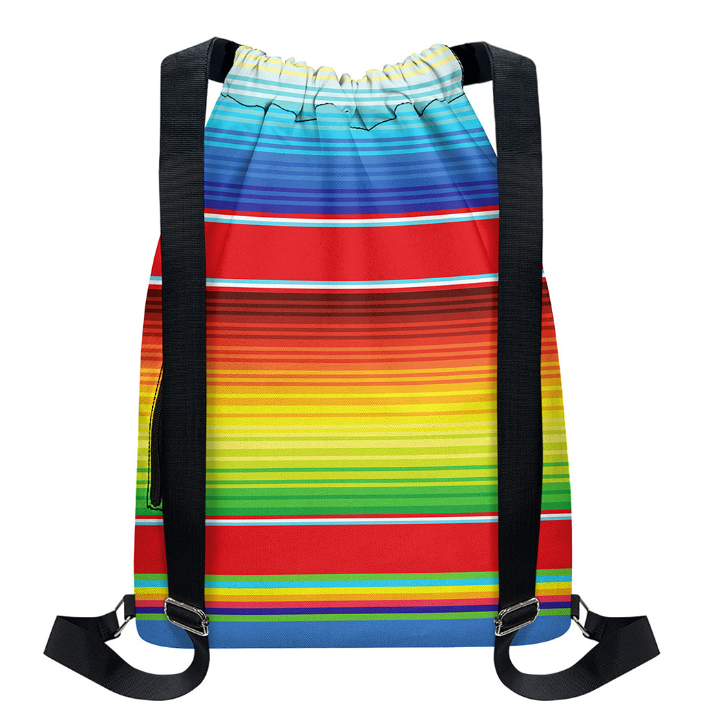 Cinco De Mayo Mexican Pattern Print Drawstring Backpack