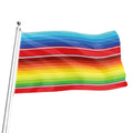 Cinco De Mayo Mexican Pattern Print Flag