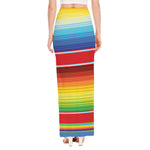 Cinco De Mayo Mexican Pattern Print High Slit Maxi Skirt